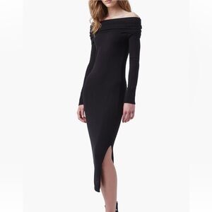 NWT French Connection Black Long Sleeve Dress